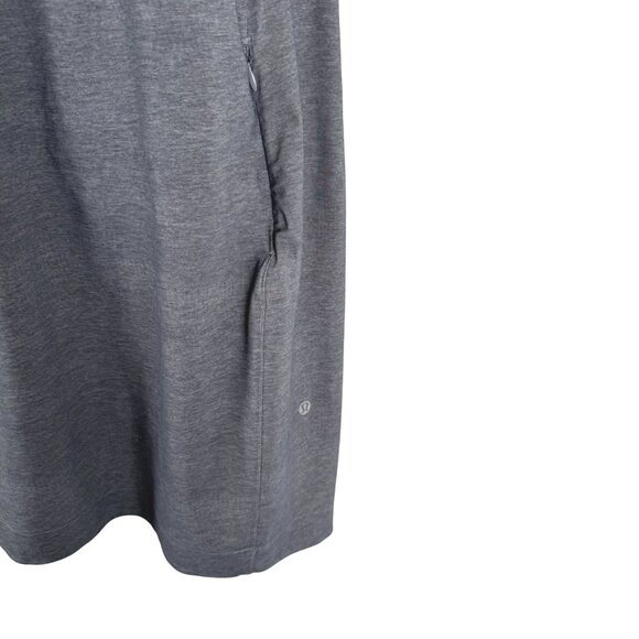 Lululemon &go Endeavor Dress Size 10 Heathered Texture Printed Grey DR-1667 - Picture 4 of 9
